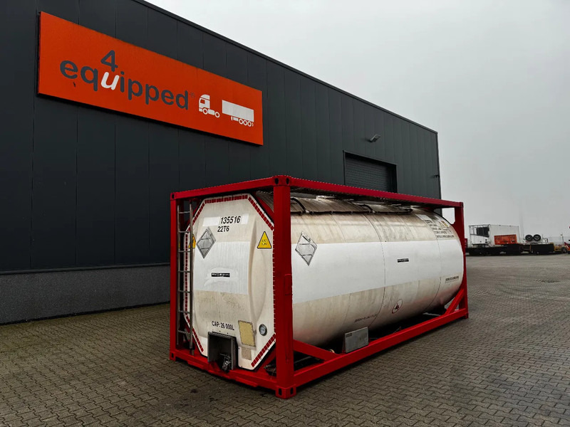 SINGAMAS 20FT ISO, 26.000L/1-COMP/3 BAFFELS/3 manholes, 5Y inspection: 07/2027 - Танк-контейнер: фото 1 SINGAMAS 20FT ISO, 26.000L/1-COMP/3 BAFFELS/3 manholes, 5Y inspection: 07/2027 - Танк-контейнер: фото 1