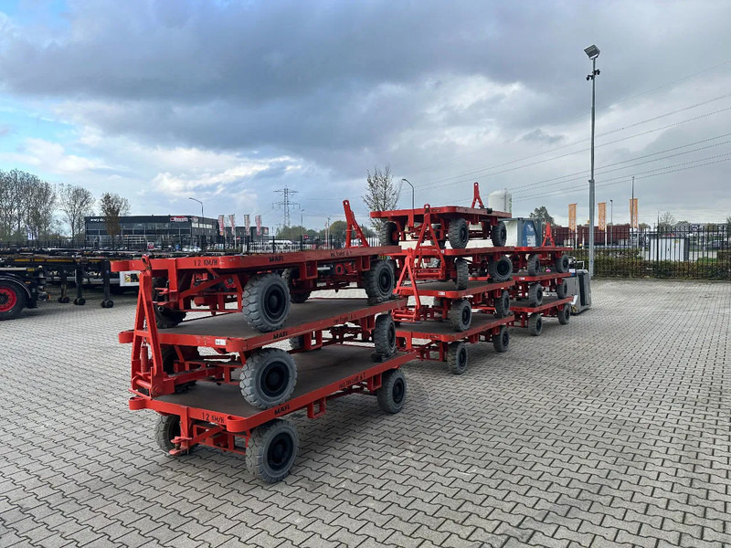 Still + 9x 2016 MAFI double-steered and connectable heavy-duty trailers with 6000kg loading capacity - Бортовий причіп/ Платформа: фото 4 Still + 9x 2016 MAFI double-steered and connectable heavy-duty trailers with 6000kg loading capacity - Бортовий причіп/ Платформа: фото 4