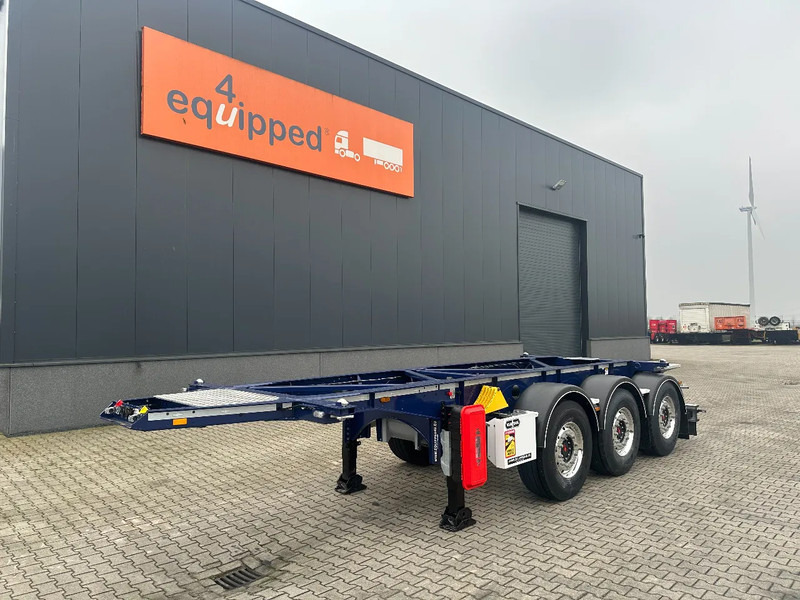 Van Hool NEW / DIRECT AVAILABLE 20FT ADR-CHASSIS, EMPTY WEIGHT: 3.300KG, DISCBRAKES, 3x available, ALU WHEELS - Контейнеровоз/ Змінний кузов напівпричіп: фото 1 Van Hool NEW / DIRECT AVAILABLE 20FT ADR-CHASSIS, EMPTY WEIGHT: 3.300KG, DISCBRAKES, 3x available, ALU WHEELS - Контейнеровоз/ Змінний кузов напівпричіп: фото 1