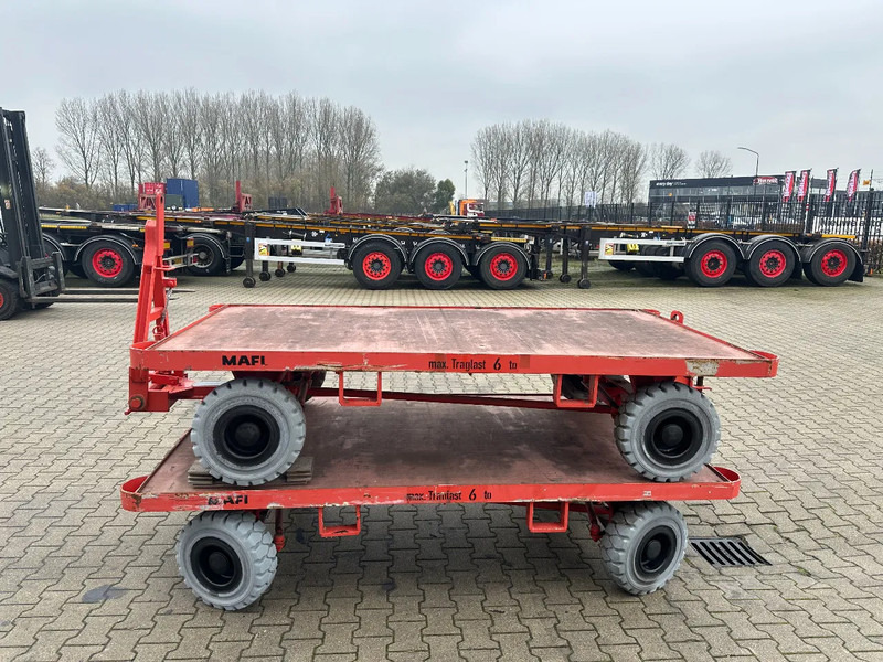 Mafi stack of 2x double-steered and connectable heavy-duty trailers with 6000kg loading capacity, 9x available - Вантажно-розвантажувальна техніка: фото 5 Mafi stack of 2x double-steered and connectable heavy-duty trailers with 6000kg loading capacity, 9x available - Вантажно-розвантажувальна техніка: фото 5