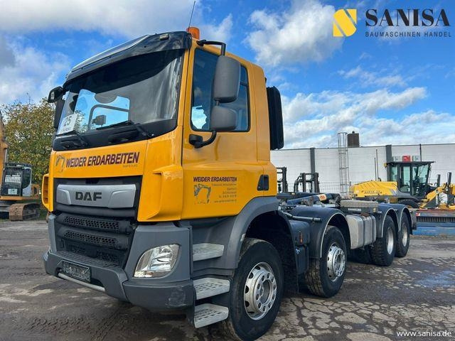DAF CF 450/Abrollkipper HYVA 30-67-S 30TON/Lenkachse - Гаковий мультиліфт вантажівка: фото 1 DAF CF 450/Abrollkipper HYVA 30-67-S 30TON/Lenkachse - Гаковий мультиліфт вантажівка: фото 1