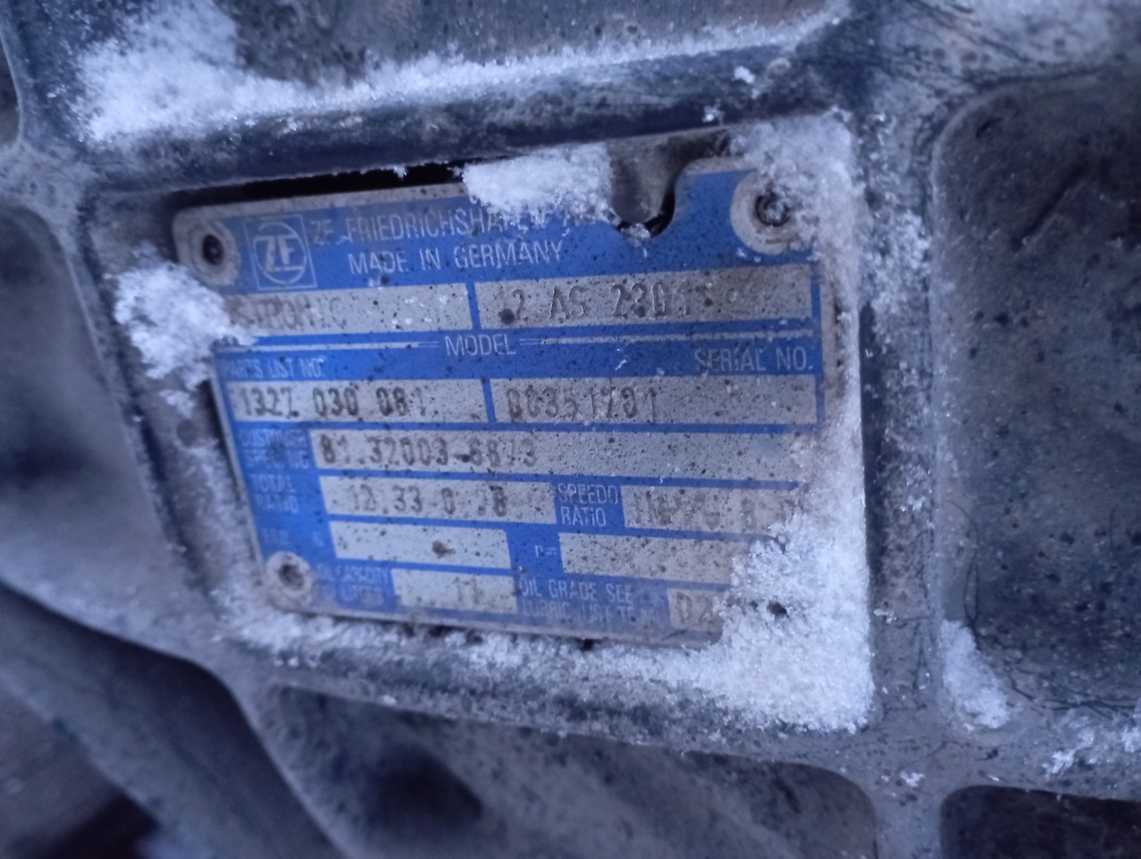 MAN ZF - Коробка передач в категорії Вантажівки шасі: фото 1 MAN ZF - Коробка передач в категорії Вантажівки шасі: фото 1