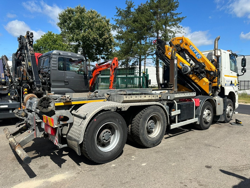 DAF CF 480 8x4 HOOKLIFT + CRANE (19m!) EFFER 205 / 6S + WINCH - RETARDER - *165.000km* - VERY NICE - Гаковий мультиліфт вантажівка, Вантажівка з маніпулятором: фото 4 DAF CF 480 8x4 HOOKLIFT + CRANE (19m!) EFFER 205 / 6S + WINCH - RETARDER - *165.000km* - VERY NICE - Гаковий мультиліфт вантажівка, Вантажівка з маніпулятором: фото 4