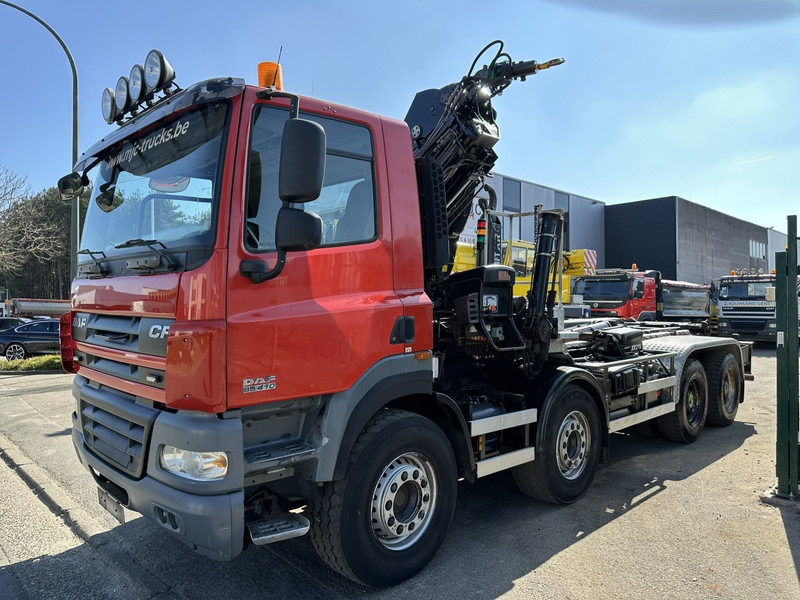 DAF CF 85.410 8x4 HOOKLIFT + CRANE HIAB 244 EP-3 HIDUO - Radio - Rotator - RETARDER - EURO 4 - BIG AXLES HUB REDUCTION - Гаковий мультиліфт вантажівка, Вантажівка з маніпулятором: фото 4 DAF CF 85.410 8x4 HOOKLIFT + CRANE HIAB 244 EP-3 HIDUO - Radio - Rotator - RETARDER - EURO 4 - BIG AXLES HUB REDUCTION - Гаковий мультиліфт вантажівка, Вантажівка з маніпулятором: фото 4