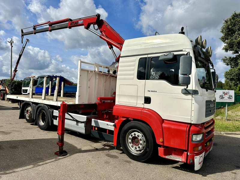 MAN TG 360 A 6x2 + CRANE ATLAS 100.1 A3 - PLATFORM 5m80 - E3 - LIFT-AXLE - FULL AIR SUSPENSION - ZF AS TRONIC - BE TRUCK - Вантажівка з маніпулятором: фото 1 MAN TG 360 A 6x2 + CRANE ATLAS 100.1 A3 - PLATFORM 5m80 - E3 - LIFT-AXLE - FULL AIR SUSPENSION - ZF AS TRONIC - BE TRUCK - Вантажівка з маніпулятором: фото 1