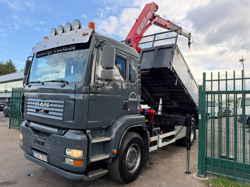 MAN TGA 18.350 4x2 TIPPER + CRANE HMF 1110 K2 + ROTATOR - STEEL SPRING / BLATT / BALLESTAS / LAMES - BE TRUCK - Самоскид вантажівка, Вантажівка з маніпулятором: фото 2 MAN TGA 18.350 4x2 TIPPER + CRANE HMF 1110 K2 + ROTATOR - STEEL SPRING / BLATT / BALLESTAS / LAMES - BE TRUCK - Самоскид вантажівка, Вантажівка з маніпулятором: фото 2