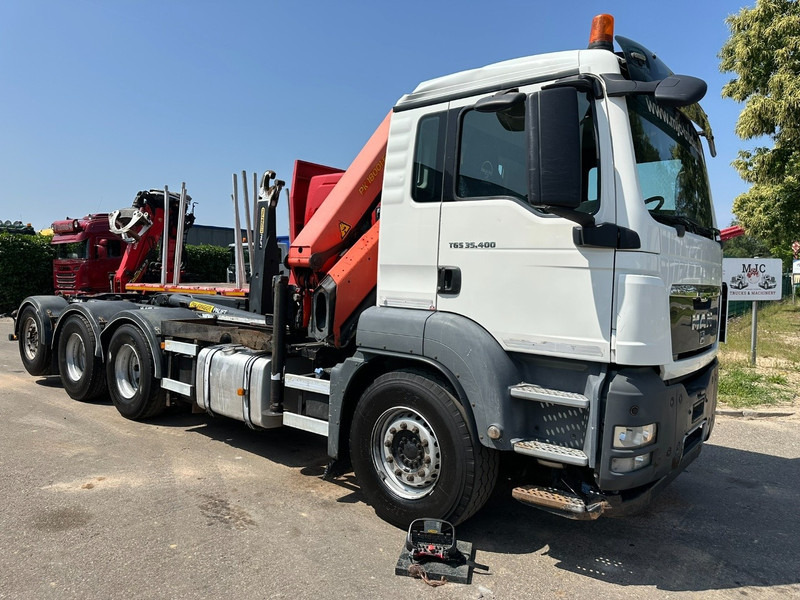 MAN TGS 35.400 8x4 TRIDEM HOOKLIFT T22 + CRANE PALFINGER PK 18001 EH + RADIO - EURO 5 - LIFT/STEERING AXLE - BE TRUCK - Гаковий мультиліфт вантажівка, Вантажівка з маніпулятором: фото 3 MAN TGS 35.400 8x4 TRIDEM HOOKLIFT T22 + CRANE PALFINGER PK 18001 EH + RADIO - EURO 5 - LIFT/STEERING AXLE - BE TRUCK - Гаковий мультиліфт вантажівка, Вантажівка з маніпулятором: фото 3