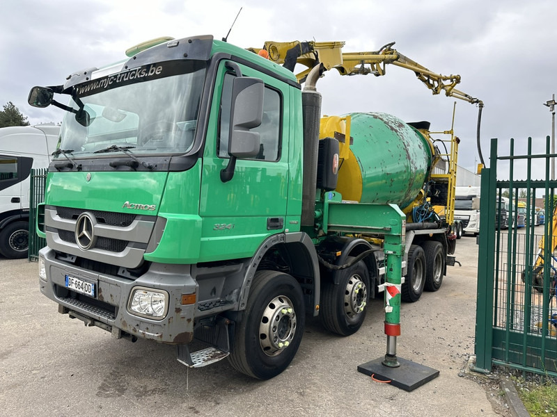 Mercedes-Benz ACTROS 3241 8x4 PUMI PM M 21-3 (21m) Putzmeister - *238.000km* / 1586H - EPS - BLADVERING / NAAFREDUCTIE - Автобетонозмішувач: фото 4 Mercedes-Benz ACTROS 3241 8x4 PUMI PM M 21-3 (21m) Putzmeister - *238.000km* / 1586H - EPS - BLADVERING / NAAFREDUCTIE - Автобетонозмішувач: фото 4