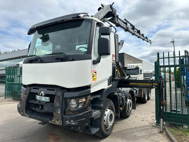 Renault C460 8x4 HOOKLIFT + CRANE HIAB 288 E-6 HIDUO - RADIO - 5/6 F - STEEL SPRING / HUB REDUCTION - Вантажівка з маніпулятором: фото 3 Renault C460 8x4 HOOKLIFT + CRANE HIAB 288 E-6 HIDUO - RADIO - 5/6 F - STEEL SPRING / HUB REDUCTION - Вантажівка з маніпулятором: фото 3