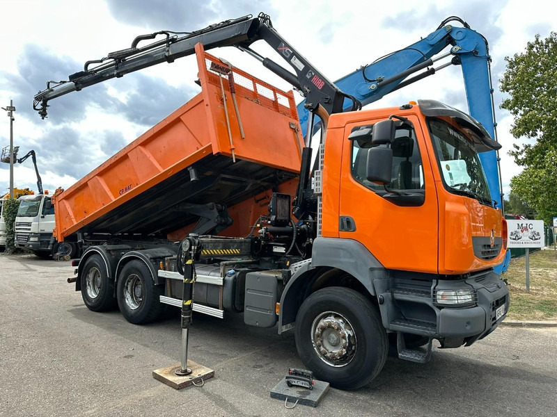 Renault KERAX 380 DXI 6x4 TIPPER + CRANE HIAB 144 B-3 - RADIO - *246.000km* - RETARDER - BORDMATIC - EURO 5 - Самоскид вантажівка, Вантажівка з маніпулятором: фото 1 Renault KERAX 380 DXI 6x4 TIPPER + CRANE HIAB 144 B-3 - RADIO - *246.000km* - RETARDER - BORDMATIC - EURO 5 - Самоскид вантажівка, Вантажівка з маніпулятором: фото 1
