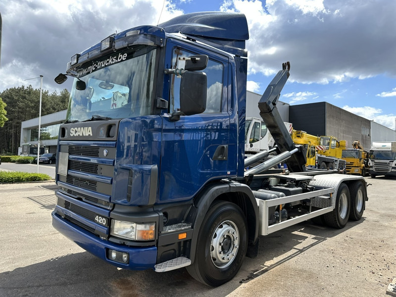 Scania 124L-420 6x2 HOOKLIFT VDL 20T - STEEL SPRING / BALLESTAS / BLATT - MANUAL - MECHANICAL PUMP - 10 TIRES DOUBLE WHEELS - Гаковий мультиліфт вантажівка: фото 3 Scania 124L-420 6x2 HOOKLIFT VDL 20T - STEEL SPRING / BALLESTAS / BLATT - MANUAL - MECHANICAL PUMP - 10 TIRES DOUBLE WHEELS - Гаковий мультиліфт вантажівка: фото 3