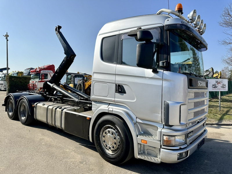 Scania 144G-530 V8 6x4 HOOKLIFT 20T MEILLER -VOL LUCHT - OPTI-CRUISE - CR19 SLAAPCABINE - Гаковий мультиліфт вантажівка: фото 1 Scania 144G-530 V8 6x4 HOOKLIFT 20T MEILLER -VOL LUCHT - OPTI-CRUISE - CR19 SLAAPCABINE - Гаковий мультиліфт вантажівка: фото 1