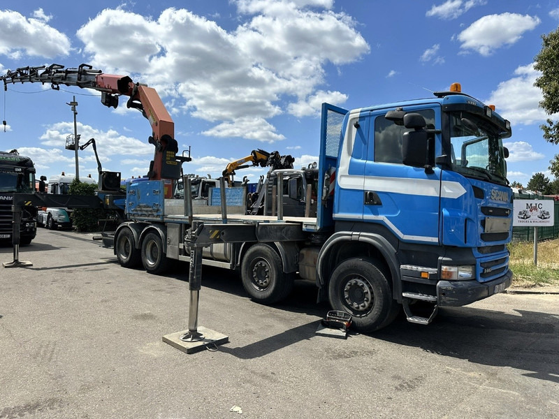 Scania G440 8x4 PRITSCHE + (25m!) KRAN PALFINGER PK78002 SH G 8x + WINCH - PLATFORM 6m25 - SCHALT - AP ACHSEN - BLATT - EURO 5 - BELGISCHE - Бортова вантажівка/ Платформа, Вантажівка з маніпулятором: фото 2 Scania G440 8x4 PRITSCHE + (25m!) KRAN PALFINGER PK78002 SH G 8x + WINCH - PLATFORM 6m25 - SCHALT - AP ACHSEN - BLATT - EURO 5 - BELGISCHE - Бортова вантажівка/ Платформа, Вантажівка з маніпулятором: фото 2