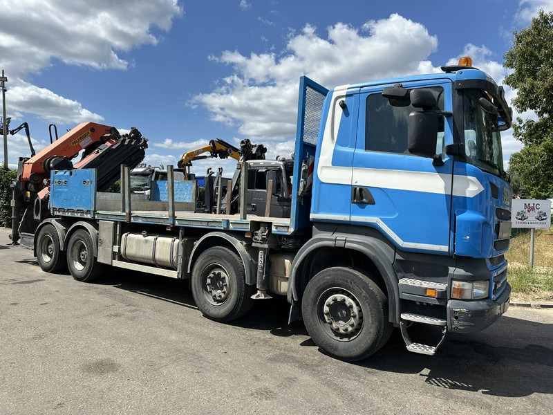 Scania G440 8x4 PRITSCHE + (25m!) KRAN PALFINGER PK78002 SH G 8x + WINCH - PLATFORM 6m25 - SCHALT - AP ACHSEN - BLATT - EURO 5 - BELGISCHE - Бортова вантажівка/ Платформа, Вантажівка з маніпулятором: фото 1 Scania G440 8x4 PRITSCHE + (25m!) KRAN PALFINGER PK78002 SH G 8x + WINCH - PLATFORM 6m25 - SCHALT - AP ACHSEN - BLATT - EURO 5 - BELGISCHE - Бортова вантажівка/ Платформа, Вантажівка з маніпулятором: фото 1