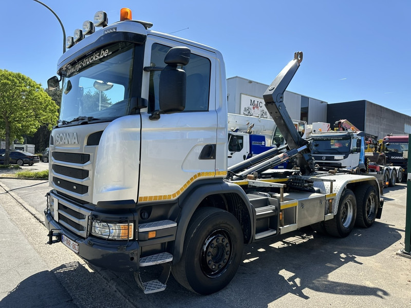 Scania G450 6x4 HAAKSYSTEEM AJK 20T - 5760mm - 3m90 WB - BLADVERING / NAAFREDUCTIE - EURO 6 - BE TRUCK - Гаковий мультиліфт вантажівка: фото 3 Scania G450 6x4 HAAKSYSTEEM AJK 20T - 5760mm - 3m90 WB - BLADVERING / NAAFREDUCTIE - EURO 6 - BE TRUCK - Гаковий мультиліфт вантажівка: фото 3