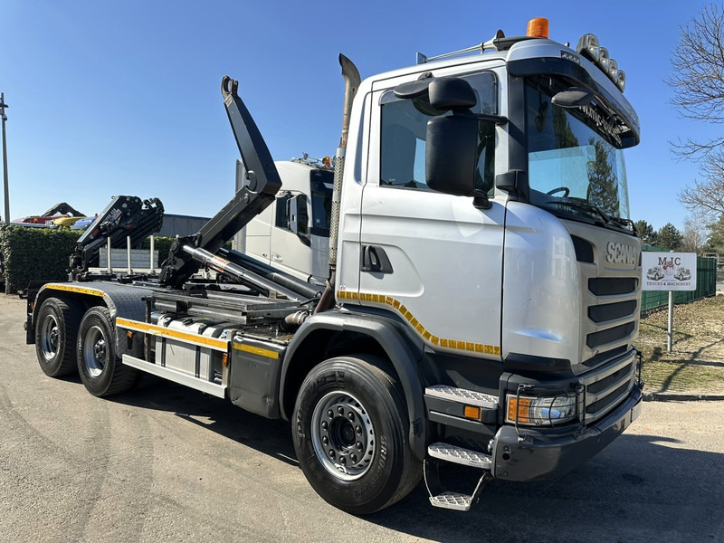 Scania G450 6x4 HOOKLIFT / HAAKSYSTEEM AJK 20T - 5760mm - 3m90 WB - HUB REDUCTION / STEEL SUSPENSION - EURO 6 - BE TRUCK - Гаковий мультиліфт вантажівка: фото 1 Scania G450 6x4 HOOKLIFT / HAAKSYSTEEM AJK 20T - 5760mm - 3m90 WB - HUB REDUCTION / STEEL SUSPENSION - EURO 6 - BE TRUCK - Гаковий мультиліфт вантажівка: фото 1