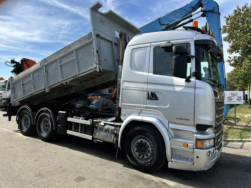 Scania R520 6x4 TIPPER + CRANE PALFINGER PK 15002 A - TRACTOR UNIT - RETARDER - *FULL AIR* - EUR 6 - BE TRUCK - Самоскид вантажівка, Вантажівка з маніпулятором: фото 3 Scania R520 6x4 TIPPER + CRANE PALFINGER PK 15002 A - TRACTOR UNIT - RETARDER - *FULL AIR* - EUR 6 - BE TRUCK - Самоскид вантажівка, Вантажівка з маніпулятором: фото 3
