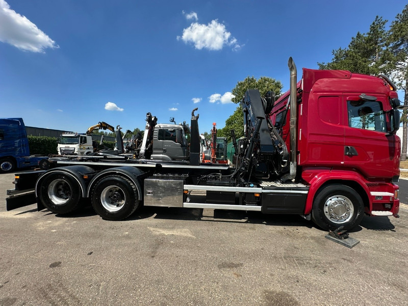 Гаковий мультиліфт вантажівка, Вантажівка з маніпулятором Scania R580 6X2 V8 HOOKLIFT + CRANE HIAB 211 E-4 HIPRO - ROTATOR - RETARDER - ALCOA ALU - RADIO - NL TRUCK: фото 14