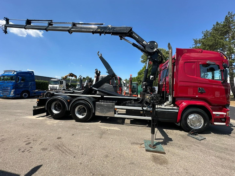 Scania R580 6X2 V8 HOOKLIFT + CRANE HIAB 211 E-4 HIPRO - ROTATOR - RETARDER - ALCOA ALU - RADIO - NL TRUCK - Гаковий мультиліфт вантажівка, Вантажівка з маніпулятором: фото 4 Scania R580 6X2 V8 HOOKLIFT + CRANE HIAB 211 E-4 HIPRO - ROTATOR - RETARDER - ALCOA ALU - RADIO - NL TRUCK - Гаковий мультиліфт вантажівка, Вантажівка з маніпулятором: фото 4
