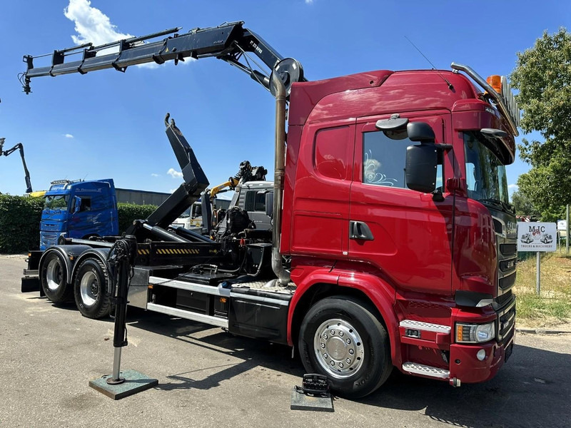 Scania R580 6X2 V8 HOOKLIFT + CRANE HIAB 211 E-4 HIPRO - ROTATOR - RETARDER - ALCOA ALU - RADIO - NL TRUCK - Гаковий мультиліфт вантажівка, Вантажівка з маніпулятором: фото 1 Scania R580 6X2 V8 HOOKLIFT + CRANE HIAB 211 E-4 HIPRO - ROTATOR - RETARDER - ALCOA ALU - RADIO - NL TRUCK - Гаковий мультиліфт вантажівка, Вантажівка з маніпулятором: фото 1