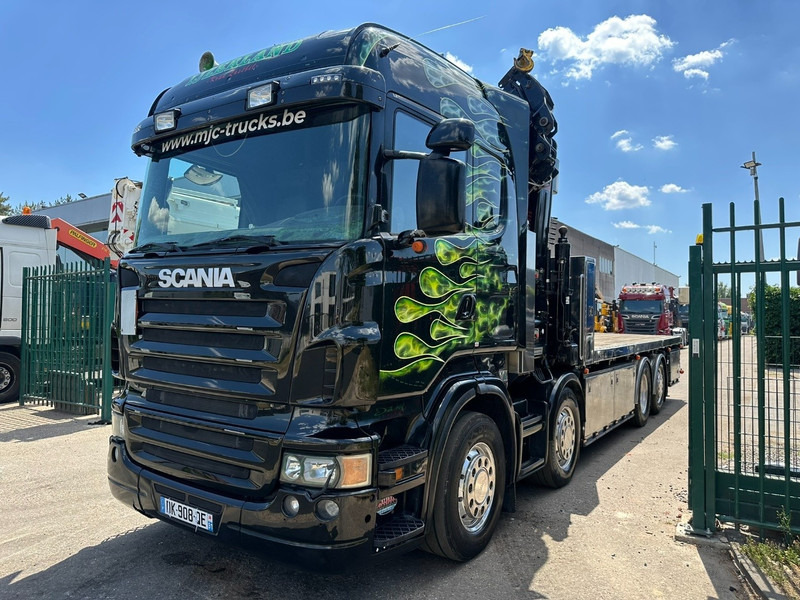Scania R620 8x2 + CRANE HIAB 800 EP-5 HIPRO - RETARDER - LIFT/STEERING AXLE - HIGHLINE SLEEPER - LEATHER - ALCOA - Вантажівка з маніпулятором: фото 4 Scania R620 8x2 + CRANE HIAB 800 EP-5 HIPRO - RETARDER - LIFT/STEERING AXLE - HIGHLINE SLEEPER - LEATHER - ALCOA - Вантажівка з маніпулятором: фото 4