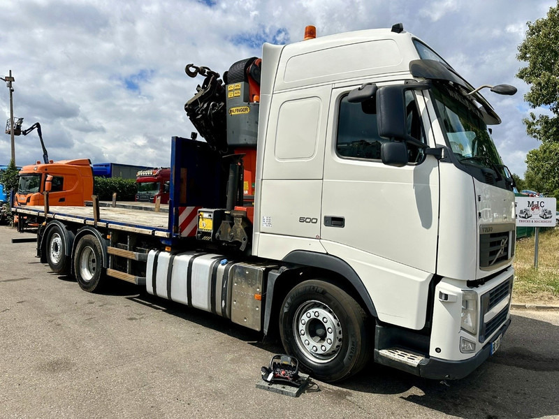Volvo FH 500 6X2 PRITSCHE + KRAN PALFINGER PK50002 E 6x - RETARDER - PLATFORM 6m20 - TWISTLOCKS 20' - 561.000km - EURO 5 - Бортова вантажівка/ Платформа, Вантажівка з маніпулятором: фото 1 Volvo FH 500 6X2 PRITSCHE + KRAN PALFINGER PK50002 E 6x - RETARDER - PLATFORM 6m20 - TWISTLOCKS 20' - 561.000km - EURO 5 - Бортова вантажівка/ Платформа, Вантажівка з маніпулятором: фото 1