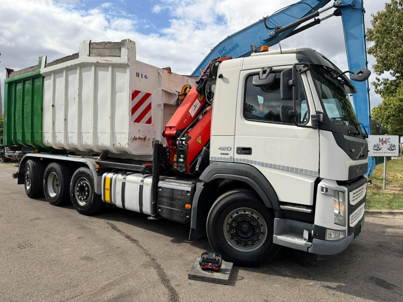 Volvo FM 420 8x2 HOOKLIFT + CRANE PALFINGER PK19.001 SLD B - *294.000km* - EURO 6 - LIFT + STEERING AXLE - I SHIFT - BE TRUCK - Гаковий мультиліфт вантажівка, Вантажівка з маніпулятором: фото 2 Volvo FM 420 8x2 HOOKLIFT + CRANE PALFINGER PK19.001 SLD B - *294.000km* - EURO 6 - LIFT + STEERING AXLE - I SHIFT - BE TRUCK - Гаковий мультиліфт вантажівка, Вантажівка з маніпулятором: фото 2