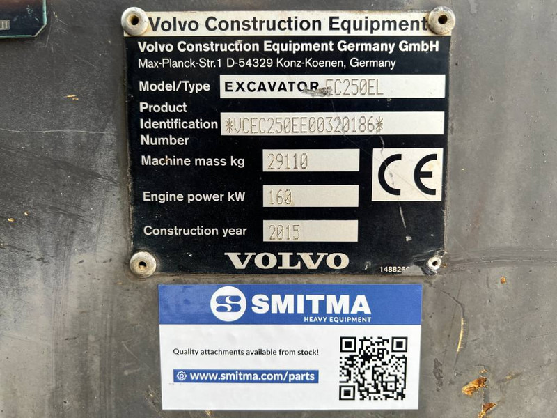 Volvo EC 250 EL - Гусеничний екскаватор: фото 5 Volvo EC 250 EL - Гусеничний екскаватор: фото 5