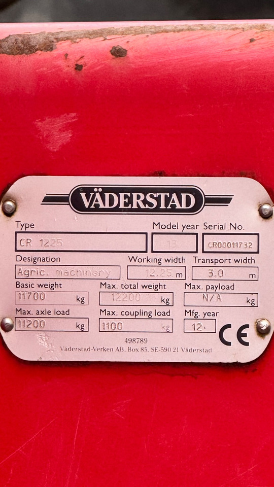Väderstad Carrier 1225 # CrossCutter#neue Steelrunner - Дисковий культиватор: фото 2 Väderstad Carrier 1225 # CrossCutter#neue Steelrunner - Дисковий культиватор: фото 2