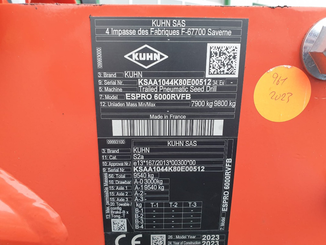 Kuhn ESPRO6000 - Сівалка: фото 3 Kuhn ESPRO6000 - Сівалка: фото 3