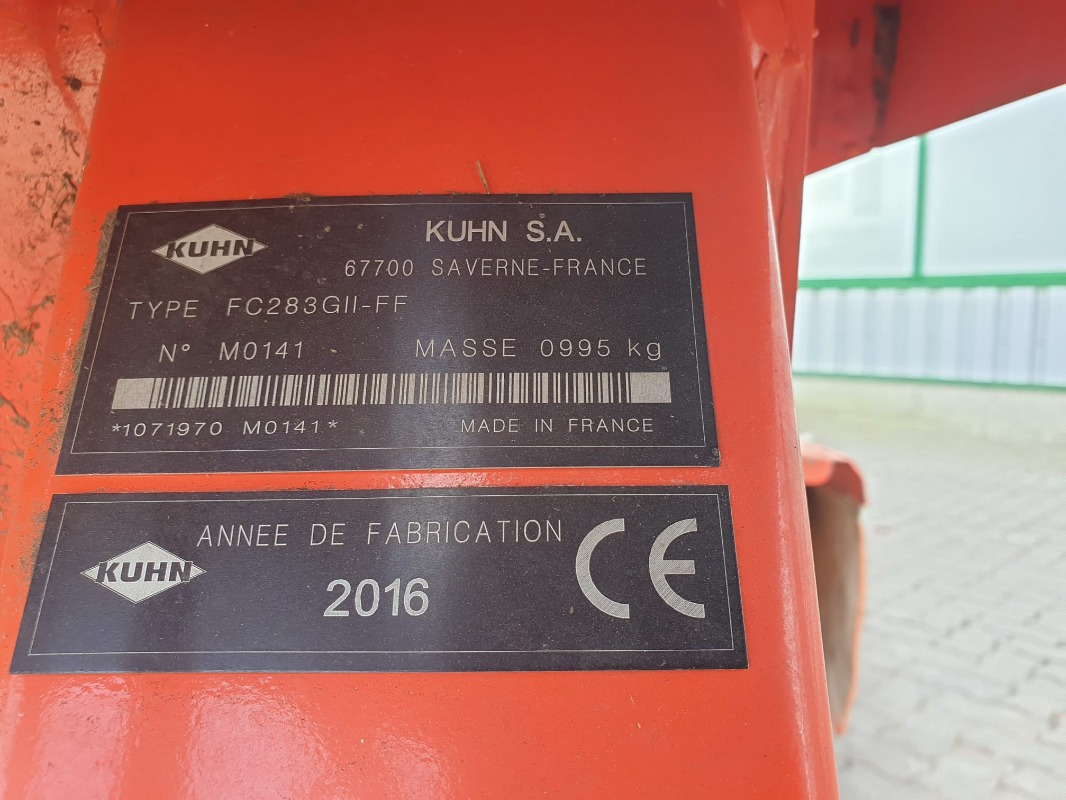 Kuhn FC 283 G-II FF LIFTCONTROL - Косарка: фото 2 Kuhn FC 283 G-II FF LIFTCONTROL - Косарка: фото 2