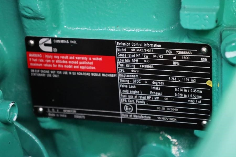 Cummins C66D5EQ Declaration of Conformity, Diesel, 66kVA, - Електричний генератор: фото 5 Cummins C66D5EQ Declaration of Conformity, Diesel, 66kVA, - Електричний генератор: фото 5