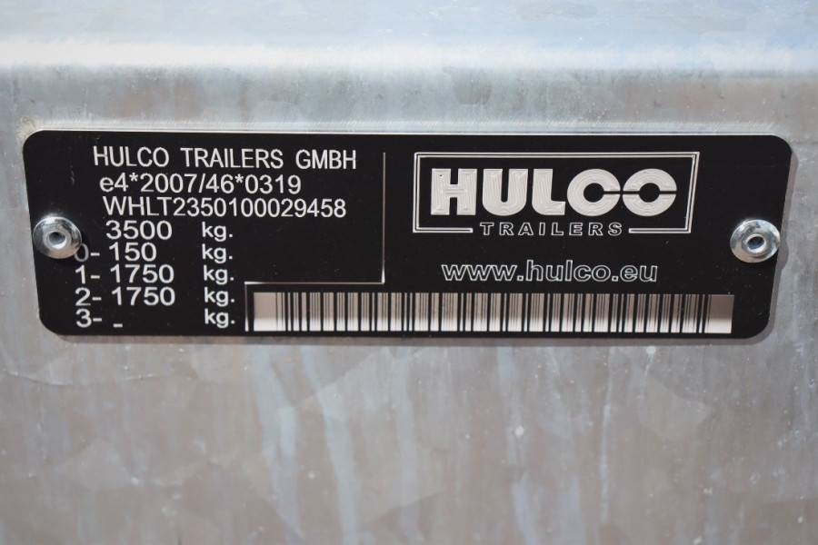 Hulco Terrax-2 3500kg 2 Axel Trailer, 2.770 kg Capacity, - Причіп для перевезення спецтехніки: фото 5 Hulco Terrax-2 3500kg 2 Axel Trailer, 2.770 kg Capacity, - Причіп для перевезення спецтехніки: фото 5