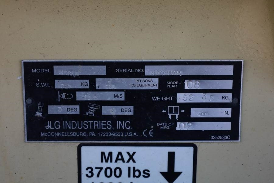 Ножичний підйомник JLG 4069LE Electric, 14.2m Working Height, 360kg Capac: фото 6 Ножичний підйомник JLG 4069LE Electric, 14.2m Working Height, 360kg Capac: фото 6