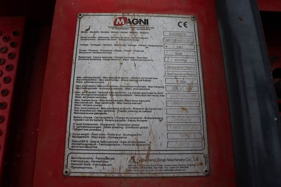 Ножичний підйомник Magni ES0807E Available Directly From Stock, Electric, 7: фото 18