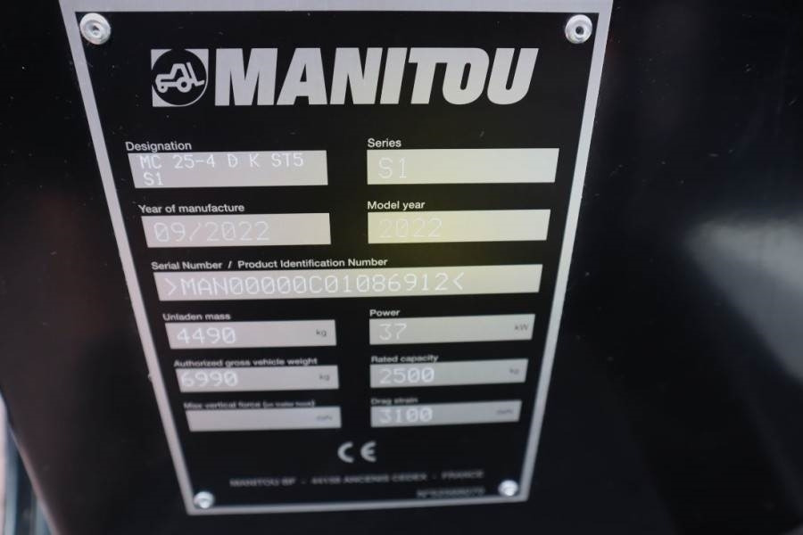Manitou MC25-4 Valid Inspection, *Guarantee, Diesel, 4x4 D - Навантажувач підвищеної прохідності: фото 5 Manitou MC25-4 Valid Inspection, *Guarantee, Diesel, 4x4 D - Навантажувач підвищеної прохідності: фото 5