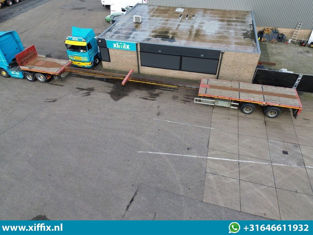 Faymonville 2-ass. Vlakke dubbel 2x uitschuifbare oplegger / 2x gestuurd - Бортовий напівпричіп/ Платформа: фото 2 Faymonville 2-ass. Vlakke dubbel 2x uitschuifbare oplegger / 2x gestuurd - Бортовий напівпричіп/ Платформа: фото 2