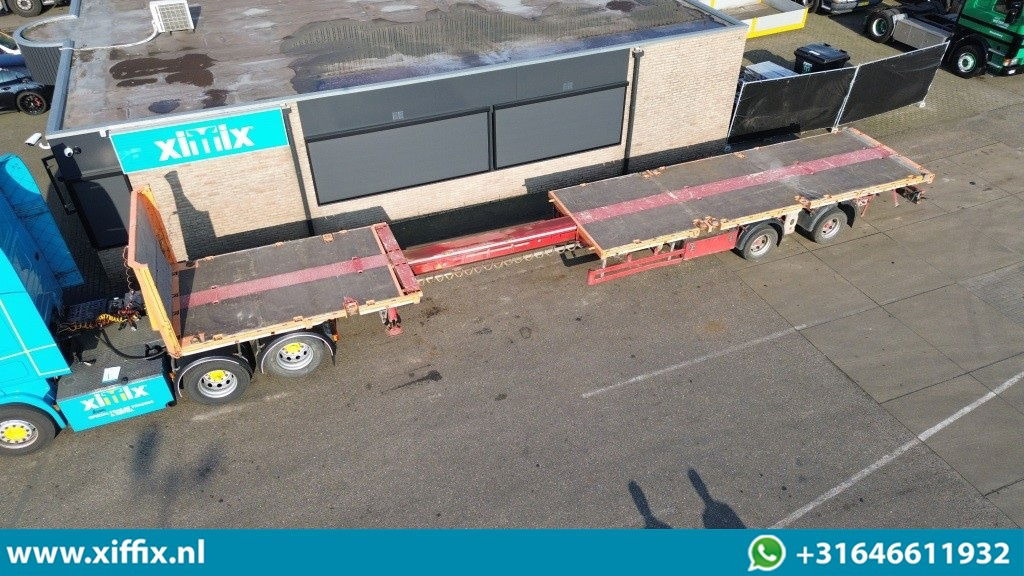 Fellechner 2-ass. Vlakke uitschuifbare Mega oplegger / Naloop gestuurd - Бортовий напівпричіп/ Платформа: фото 1 Fellechner 2-ass. Vlakke uitschuifbare Mega oplegger / Naloop gestuurd - Бортовий напівпричіп/ Платформа: фото 1