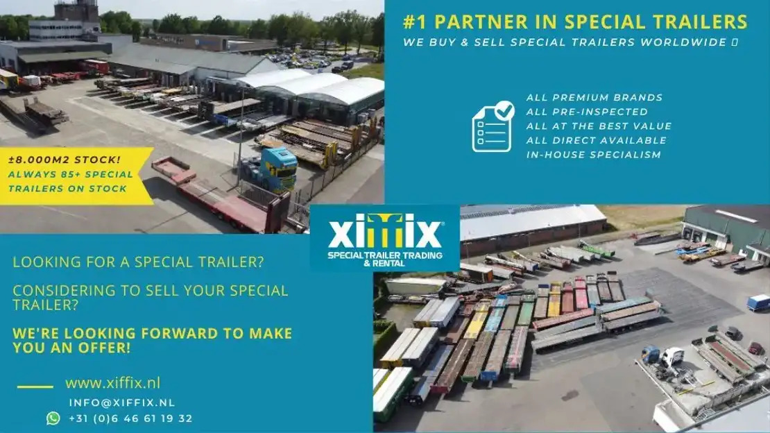 Бортовий напівпричіп/ Платформа Floor 3-ass. Vlakke uitschuifbare oplegger / 2x gestuurd / 13907: фото 12 Бортовий напівпричіп/ Платформа Floor 3-ass. Vlakke uitschuifbare oplegger / 2x gestuurd / 13907: фото 12