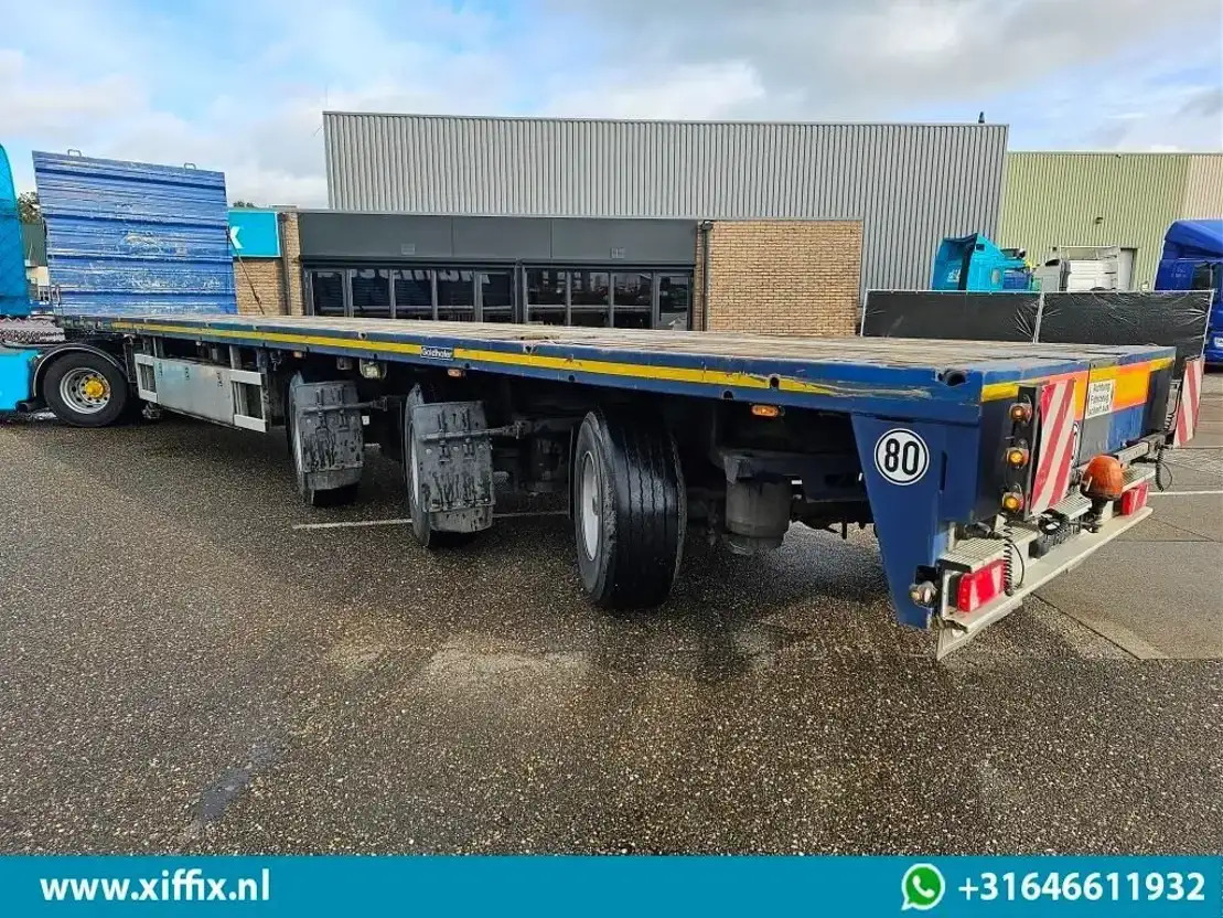 Goldhofer 3-ass. Vlakke uitschuifbare oplegger / 3x gestuurd - Бортовий напівпричіп/ Платформа: фото 3 Goldhofer 3-ass. Vlakke uitschuifbare oplegger / 3x gestuurd - Бортовий напівпричіп/ Платформа: фото 3