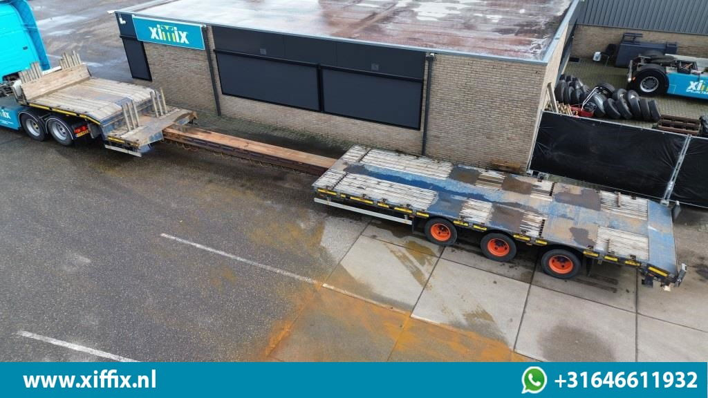 HRD 3-ass. Uitschuifbare Semi dieplader / 1x naloop gestuurd - Низькорамна платформа напівпричіп: фото 2 HRD 3-ass. Uitschuifbare Semi dieplader / 1x naloop gestuurd - Низькорамна платформа напівпричіп: фото 2