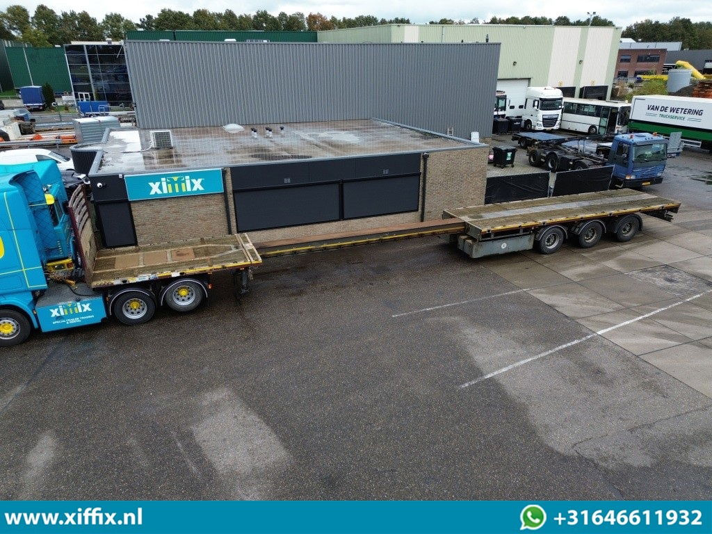 Meusburger 3-ass. Vlakke uitschuifbare oplegger / 3x gestuurd - Бортовий напівпричіп/ Платформа: фото 1 Meusburger 3-ass. Vlakke uitschuifbare oplegger / 3x gestuurd - Бортовий напівпричіп/ Платформа: фото 1