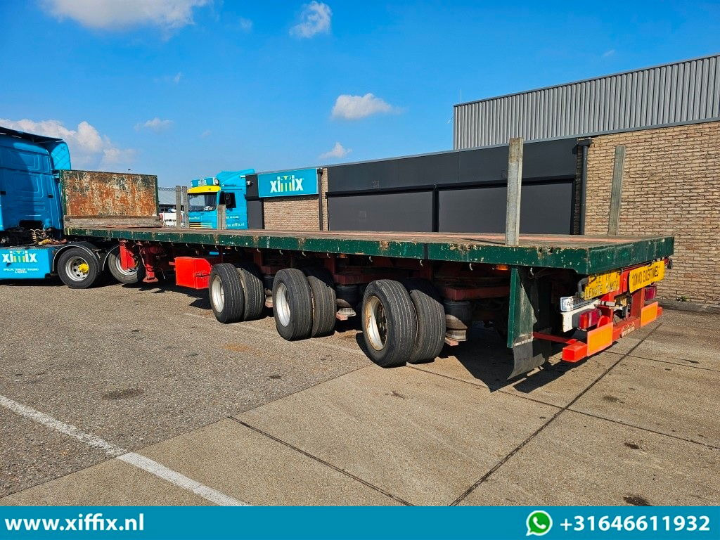 Nooteboom 3-ass. Vlakke dubbel 2x uitschuifbare oplegger / 3x gestuurd - Бортовий напівпричіп/ Платформа: фото 4 Nooteboom 3-ass. Vlakke dubbel 2x uitschuifbare oplegger / 3x gestuurd - Бортовий напівпричіп/ Платформа: фото 4