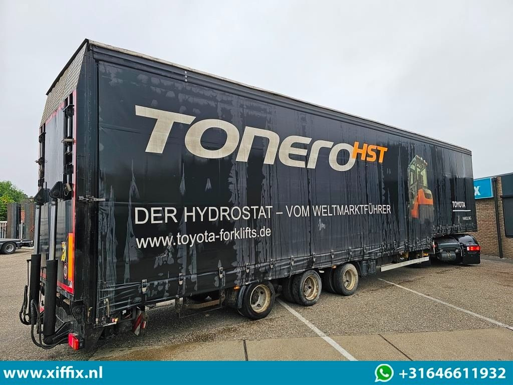 Wiese 3-ass. Semi dieplader met huifopbouw / Wiese 9 tons laadklep - Низькорамна платформа напівпричіп: фото 4 Wiese 3-ass. Semi dieplader met huifopbouw / Wiese 9 tons laadklep - Низькорамна платформа напівпричіп: фото 4