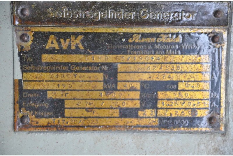 MAN D2530 ME AEG 190 Kva - Електричний генератор: фото 4 MAN D2530 ME AEG 190 Kva - Електричний генератор: фото 4