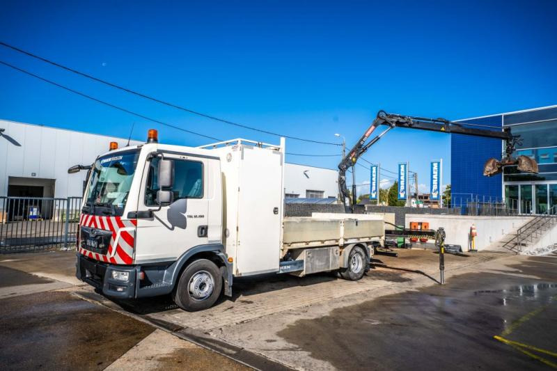 MAN TGL 12.190 BL + HIAB 055 D-1 HIDUO - Бортова вантажівка/ Платформа, Вантажівка з маніпулятором: фото 1 MAN TGL 12.190 BL + HIAB 055 D-1 HIDUO - Бортова вантажівка/ Платформа, Вантажівка з маніпулятором: фото 1