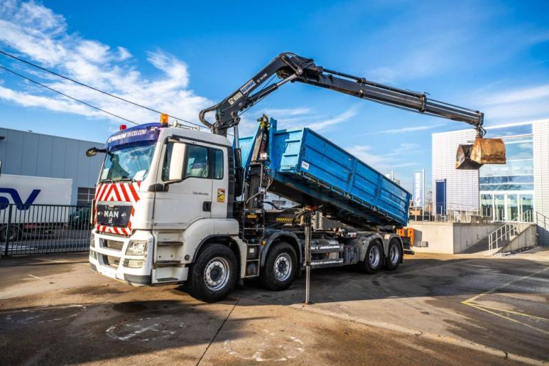 MAN TGS 35.400 BL - HIAB 144 E-2 DUO - Гаковий мультиліфт вантажівка, Вантажівка з маніпулятором: фото 1 MAN TGS 35.400 BL - HIAB 144 E-2 DUO - Гаковий мультиліфт вантажівка, Вантажівка з маніпулятором: фото 1