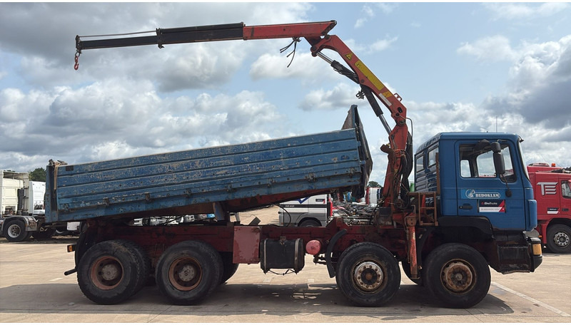 MAN 35.362 (6 CYLINDER / MANUAL PUMP / 8X4 / FALFINGER CRANE PK80 / STEEL SUSP.) - Самоскид вантажівка, Вантажівка з маніпулятором: фото 5 MAN 35.362 (6 CYLINDER / MANUAL PUMP / 8X4 / FALFINGER CRANE PK80 / STEEL SUSP.) - Самоскид вантажівка, Вантажівка з маніпулятором: фото 5