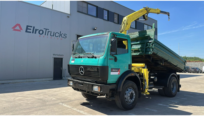 Mercedes-Benz SK 1722 (4X4 / LAMES / GRAND PONT / GRUE / TRES PROPRE / BIG HUB / STEEL SUSP. / V6) - Самоскид вантажівка, Вантажівка з маніпулятором: фото 1 Mercedes-Benz SK 1722 (4X4 / LAMES / GRAND PONT / GRUE / TRES PROPRE / BIG HUB / STEEL SUSP. / V6) - Самоскид вантажівка, Вантажівка з маніпулятором: фото 1