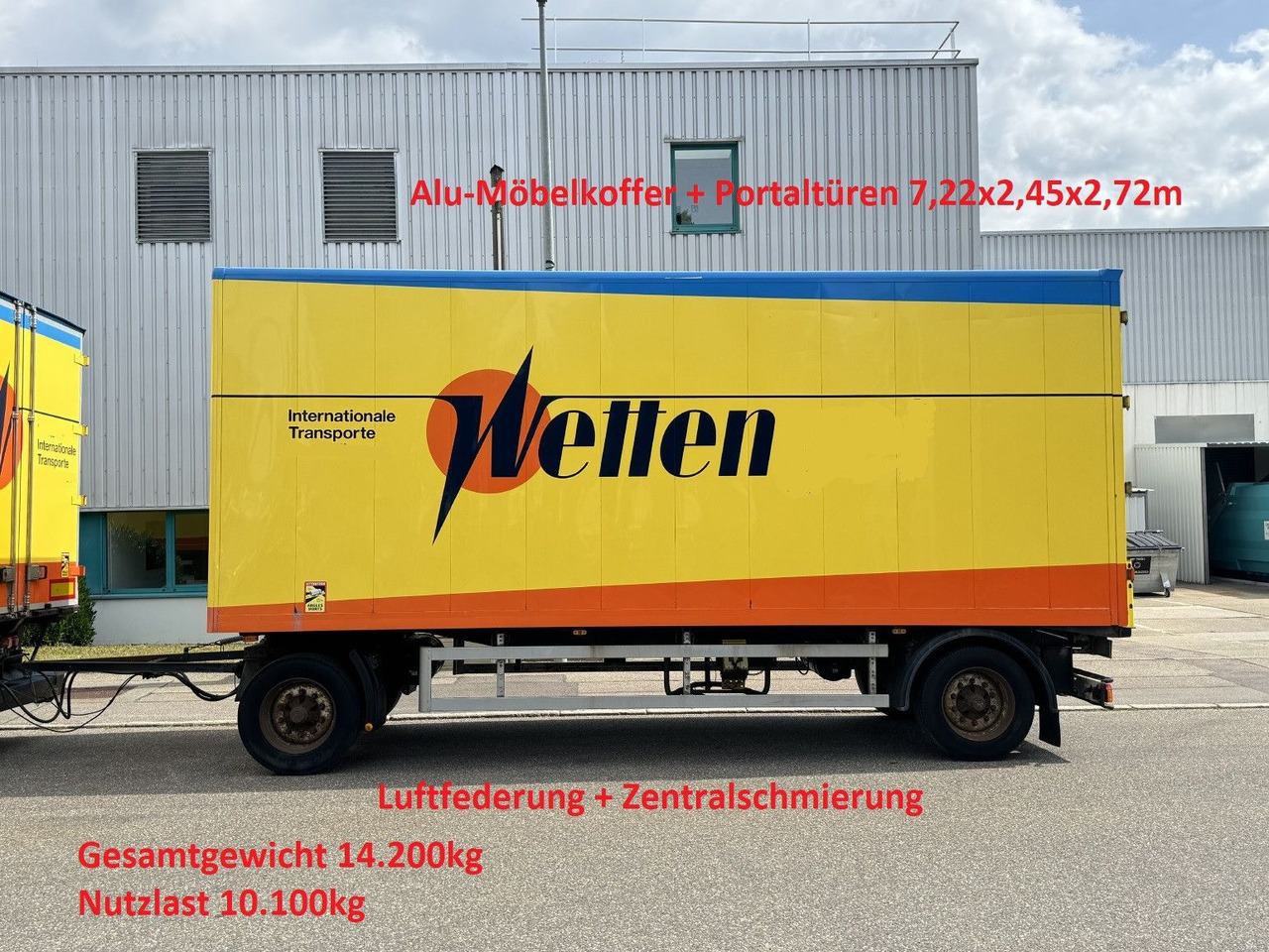Bachert 14t Alu-Möbelkoffer 7,2m BPW Luft ZS - Закритий кузов причіп: фото 1 Bachert 14t Alu-Möbelkoffer 7,2m BPW Luft ZS - Закритий кузов причіп: фото 1
